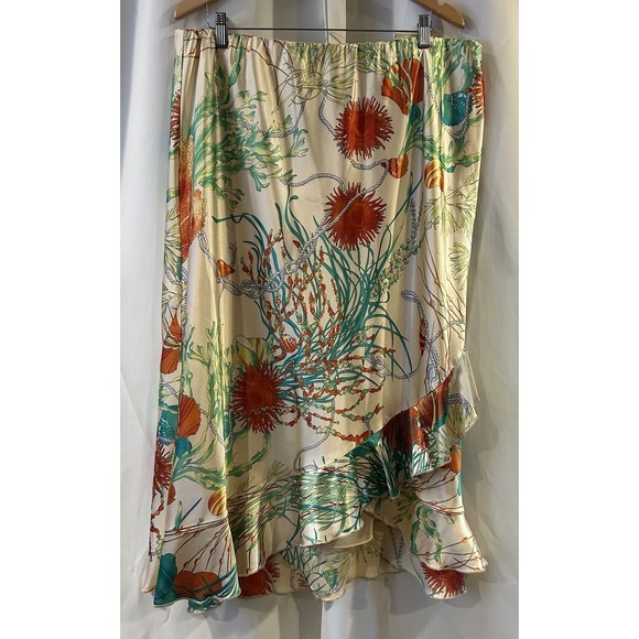 Russell Kemp Womens Sea‎ Urchins Skirt Art to Wear Size 22W - Picture 1 of 4